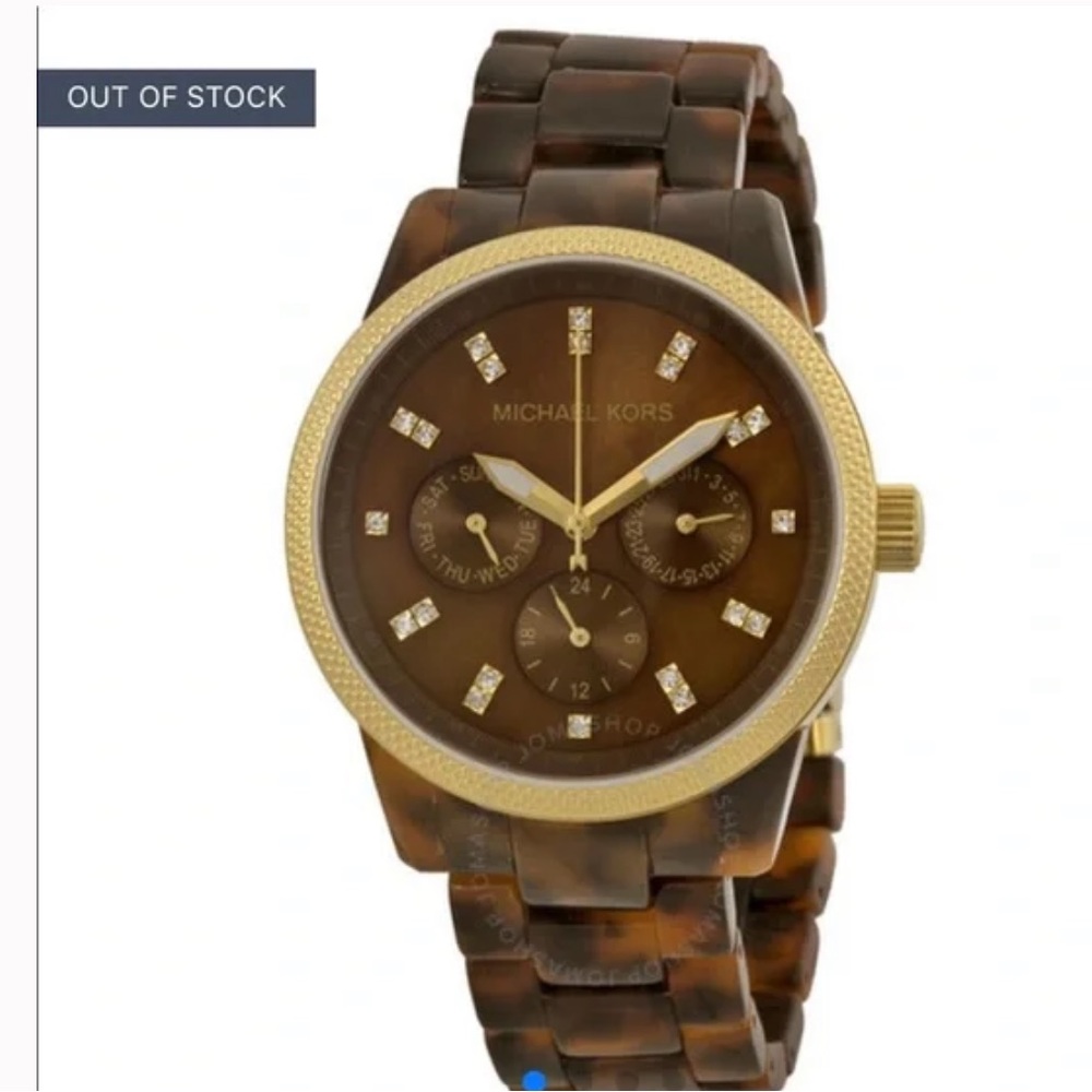 Michael kors tortoise shell watch